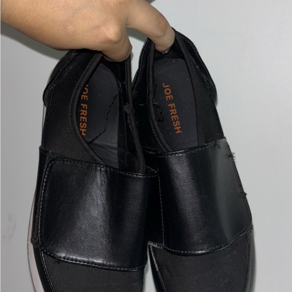 Joe Fresh Men's Black Slip-On Sneakers